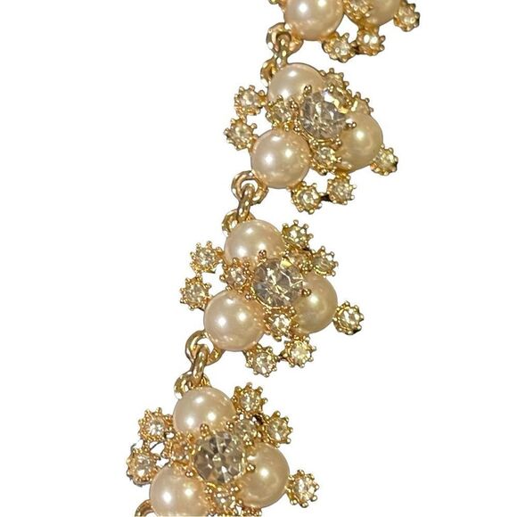 NWT Charter Club GoldTone Crystal and Imitatio Gold 18”+2” extender - Picture 5 of 7